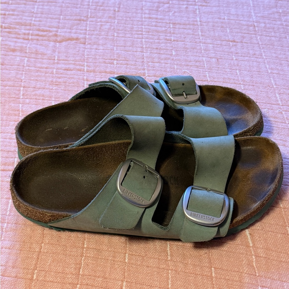 Birkenstock light green big Buckle Sandals - Picture 2 of 4